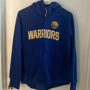Golden State Warriors hooded zip up sweatshirt- women’s Small